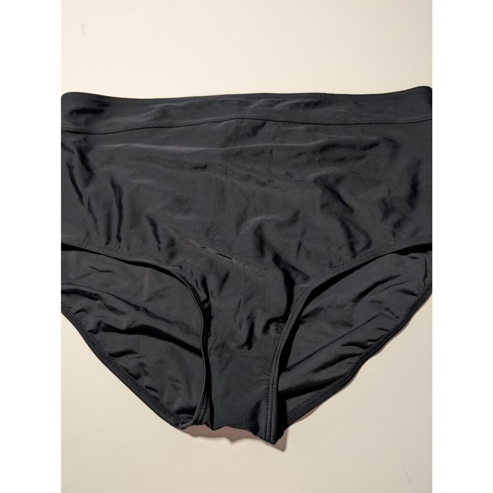 Croft & Barrow Size 22W Women's Black High Wasted Swim Bottom NWOT